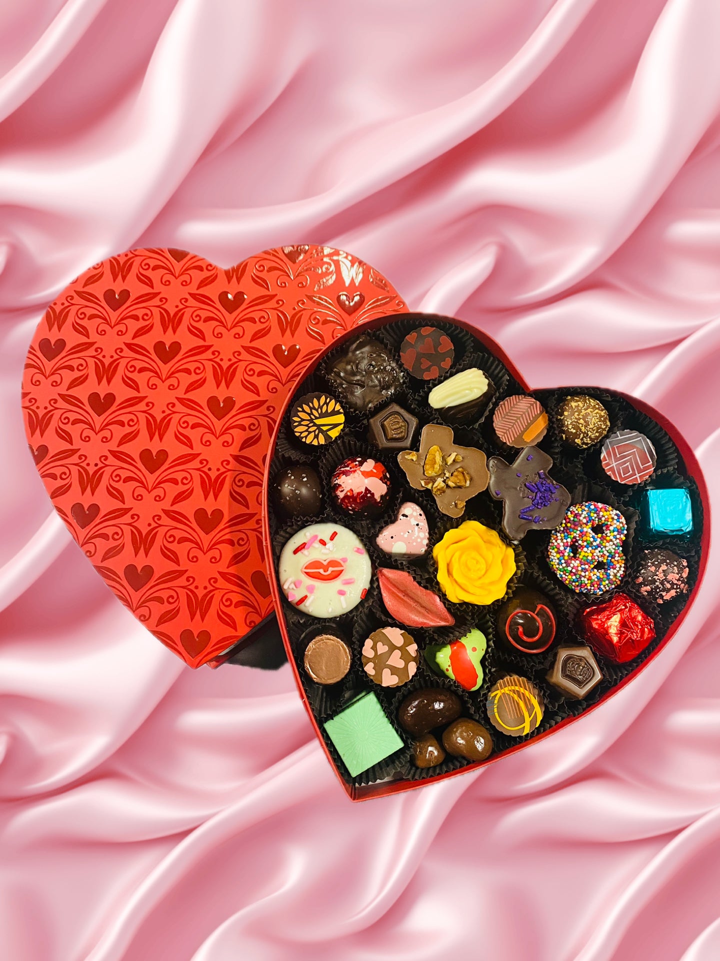 Wrangle My Heart (Embossed red hearts)